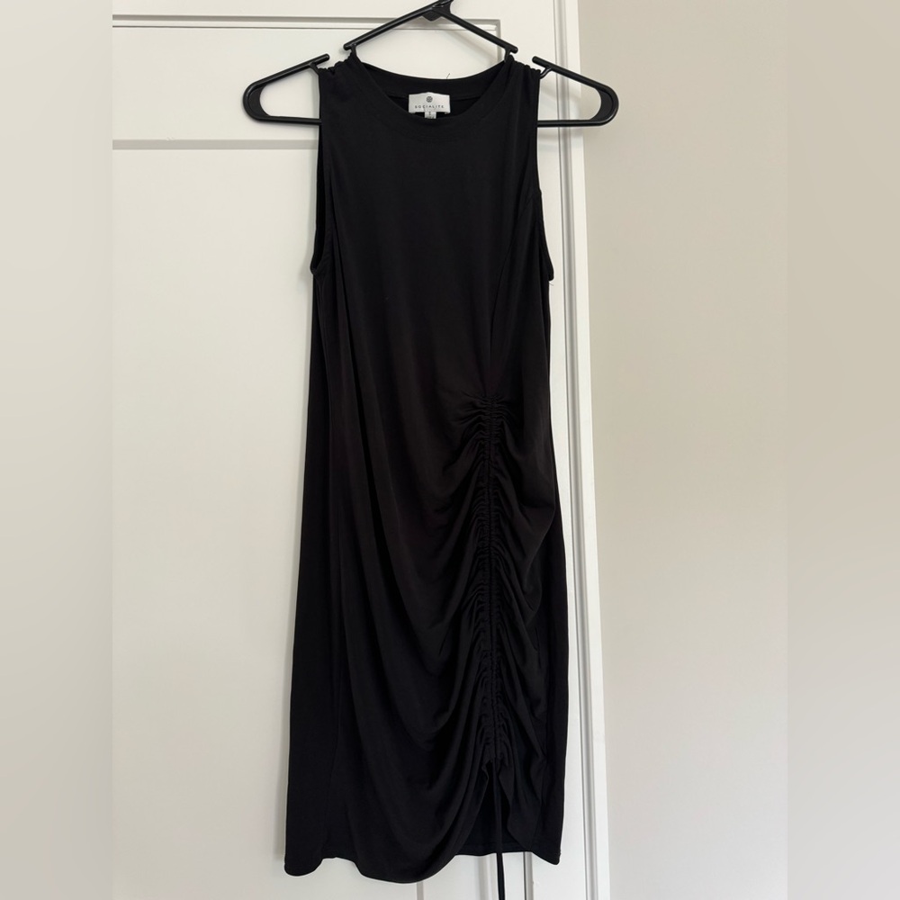 Black Sleeveless Maternity Dress
